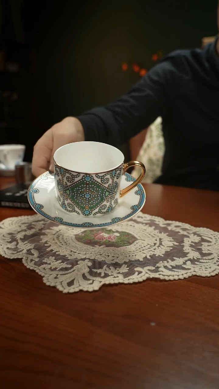 高端礼品（IPF家）铃兰杯碟-QL