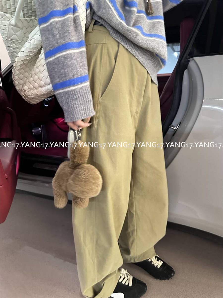 杨十七 休闲通勤一条过！休闲百搭镰刀裤 100棉工装裤