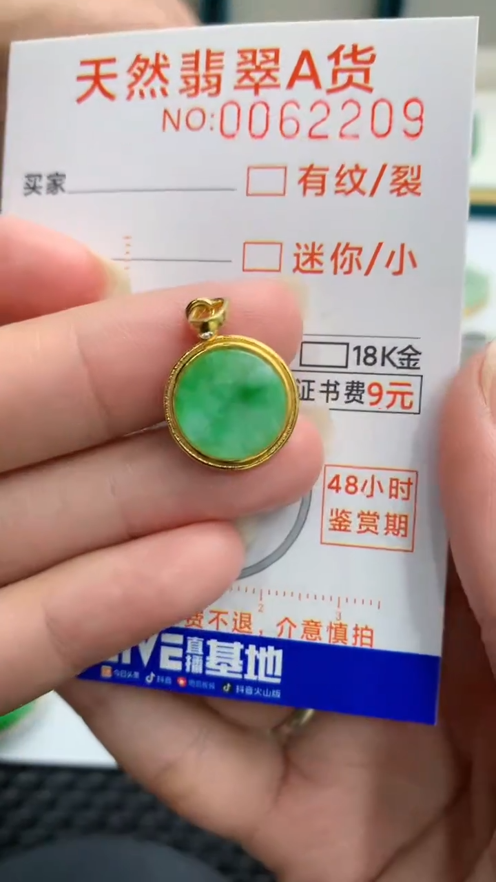 【闪购商品】翡翠颈饰银S925镶嵌            8