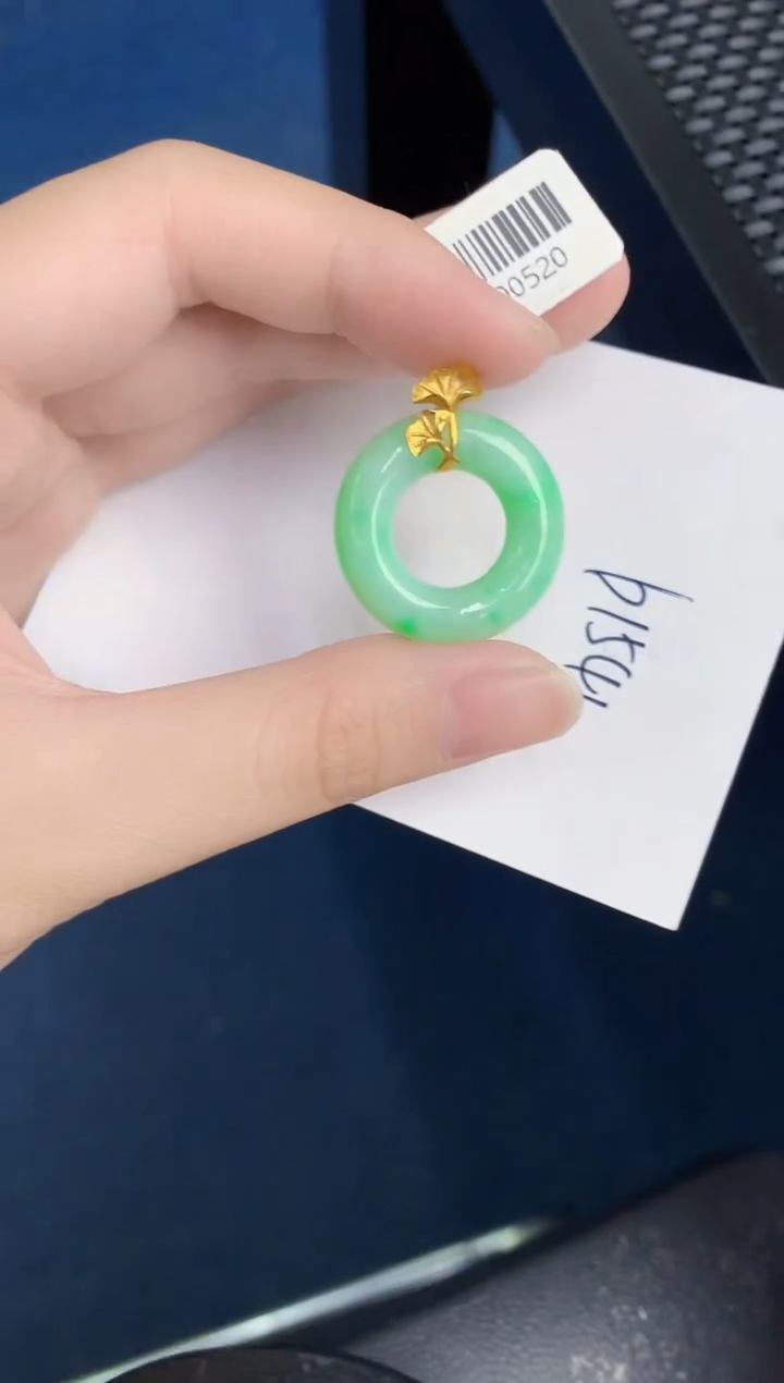 【闪购商品】翡翠颈饰18K金镶嵌0000000000