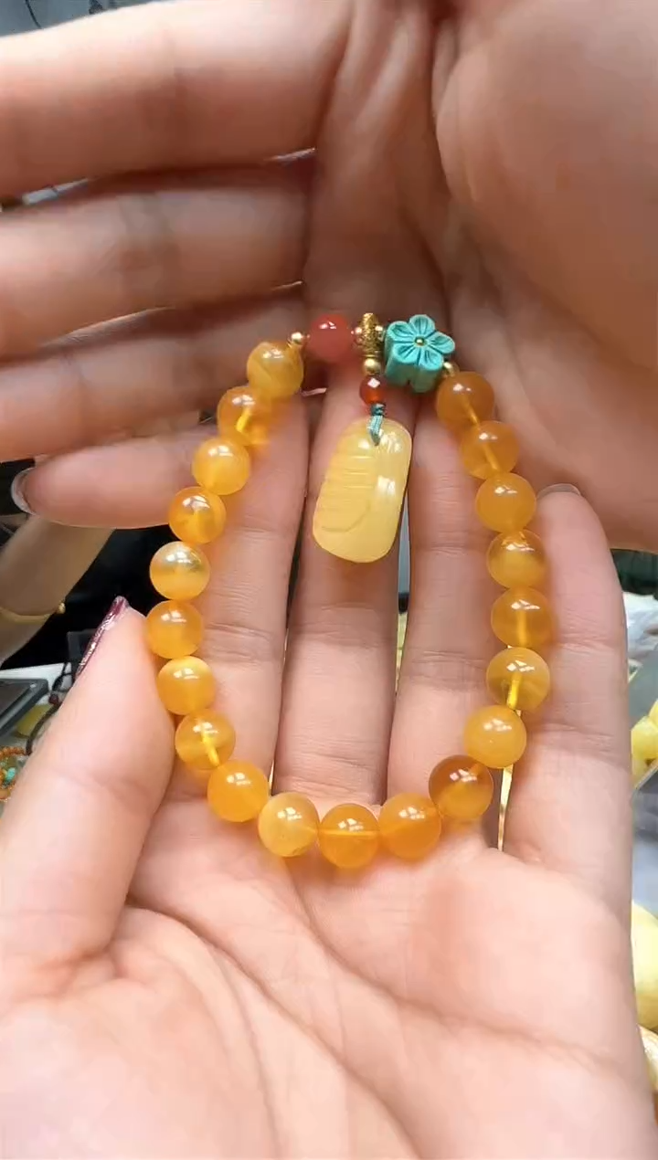 【闪购商品】琥珀裸石未镶嵌手串