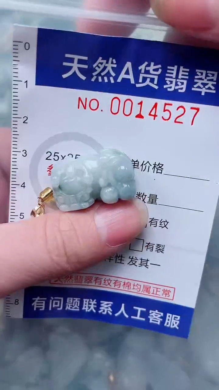 翡翠未镶嵌吊坠(不含链)1