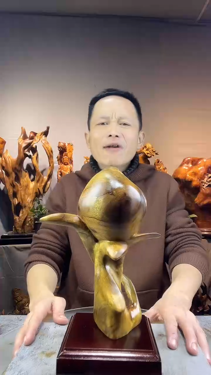 金丝楠有****得小叶桢楠随行摆件38