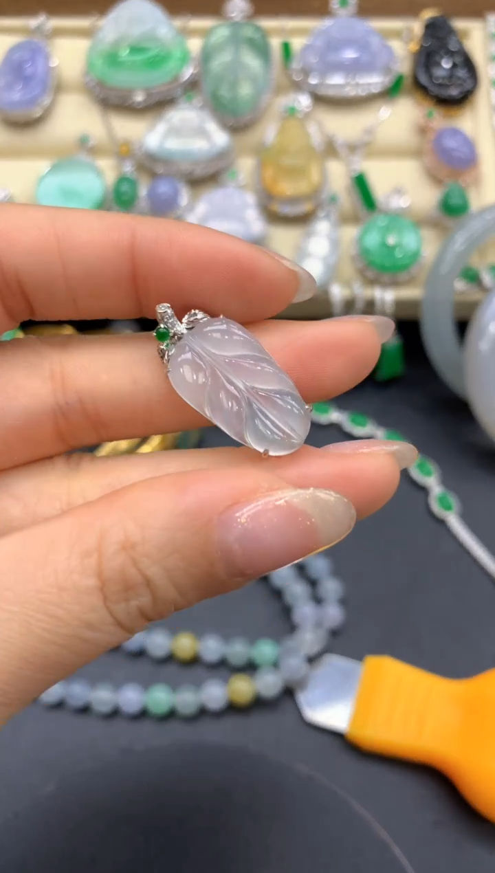 【闪购商品】翡翠颈饰18K金镶嵌123-中国好珍宝