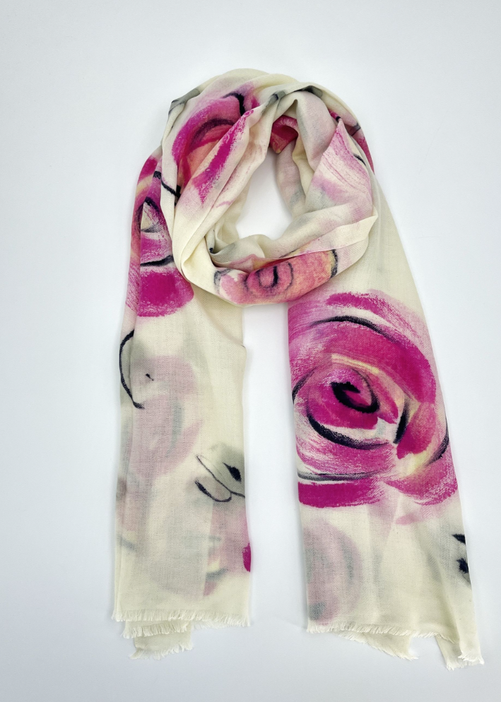 代拍链接/羊绒羊毛秋冬水墨围巾披肩