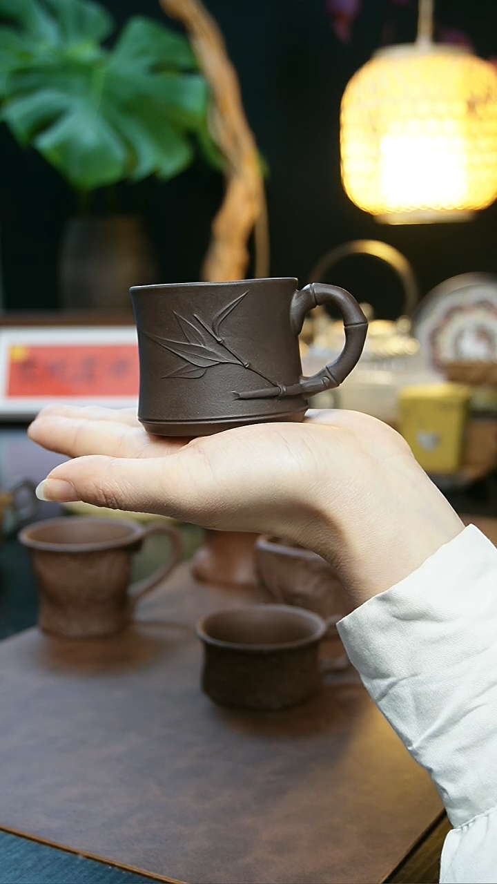 【闪购商品】紫砂茶杯竹节主人杯