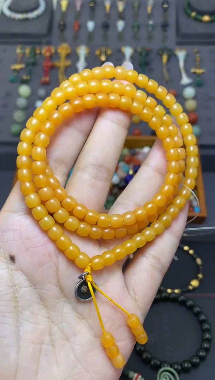 未镶嵌石英质玉车挂6mm极限弧108