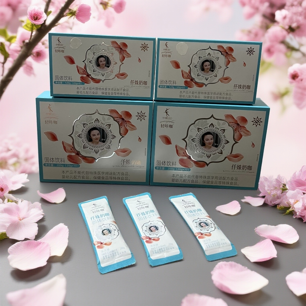 轻咔咖仟姝奶咖固体饮料20g/袋*10+6  二盒装