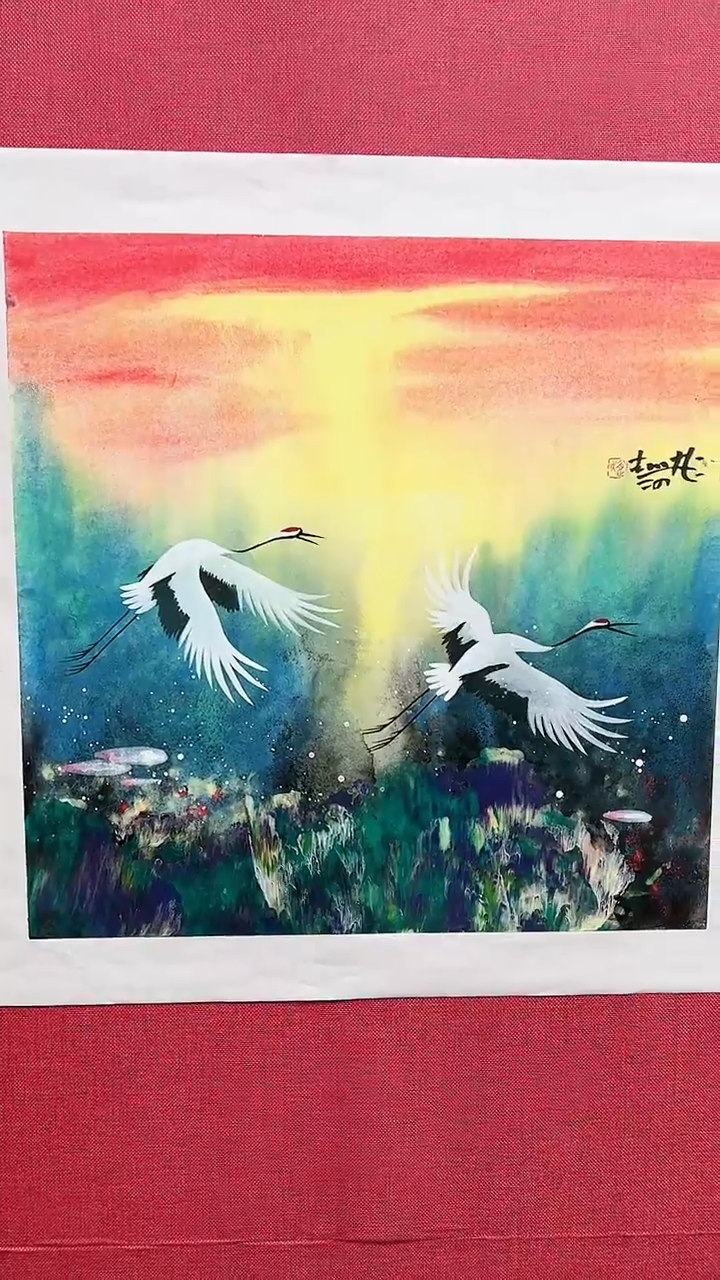 【闪购商品】绘画赵燮绘画2.2平尺仙鹤