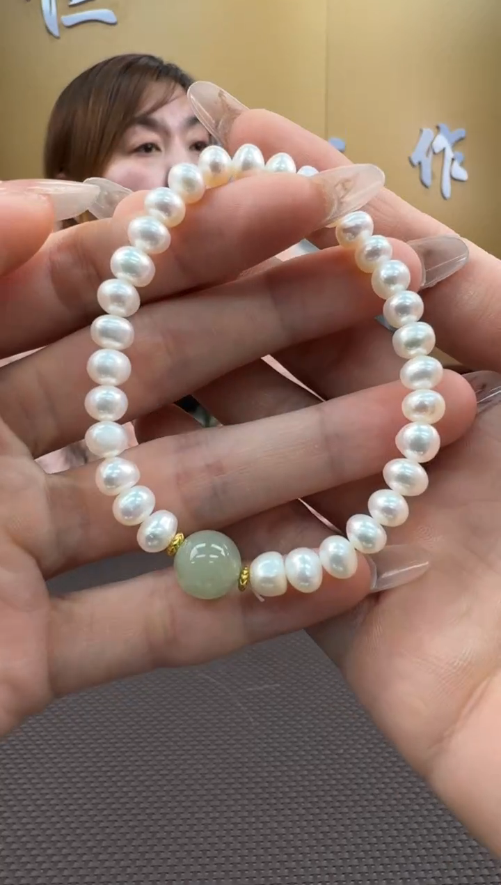 【闪购商品】淡水珍珠手串未镶嵌6多样性，发一