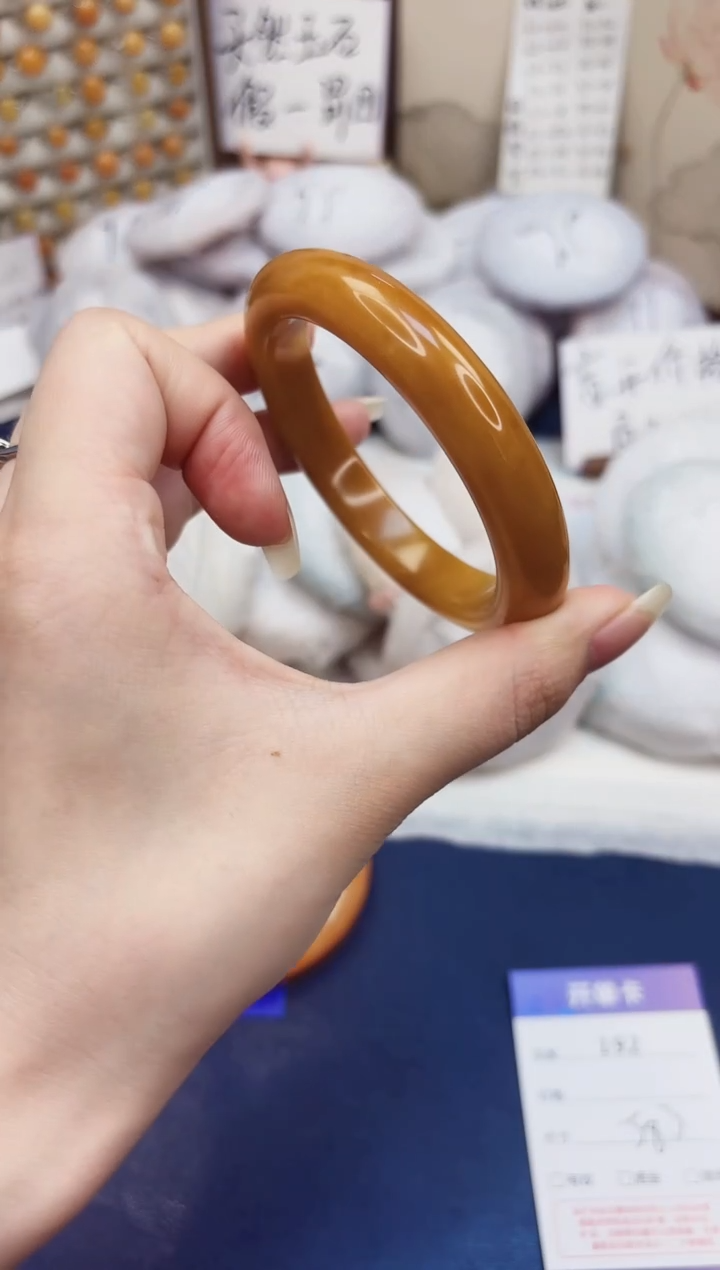 石英质玉手镯未镶嵌192-财气镯-圈口58