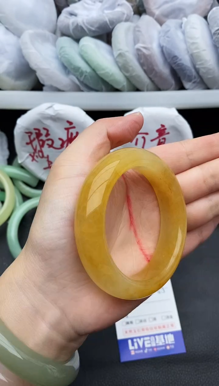 未镶嵌手镯石英质玉瑕疵372+54/55