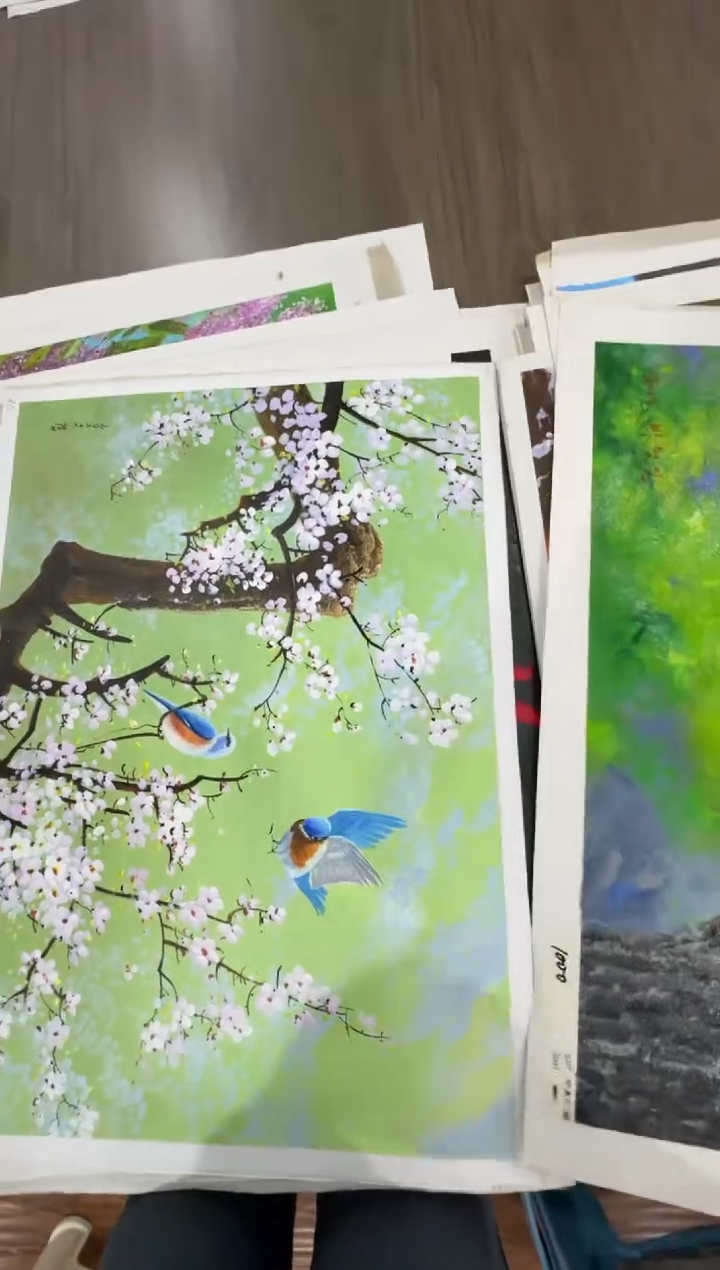 油画【123号】约50*70cm丨朝鲜原创纯手绘孤品油画丨顺丰包邮