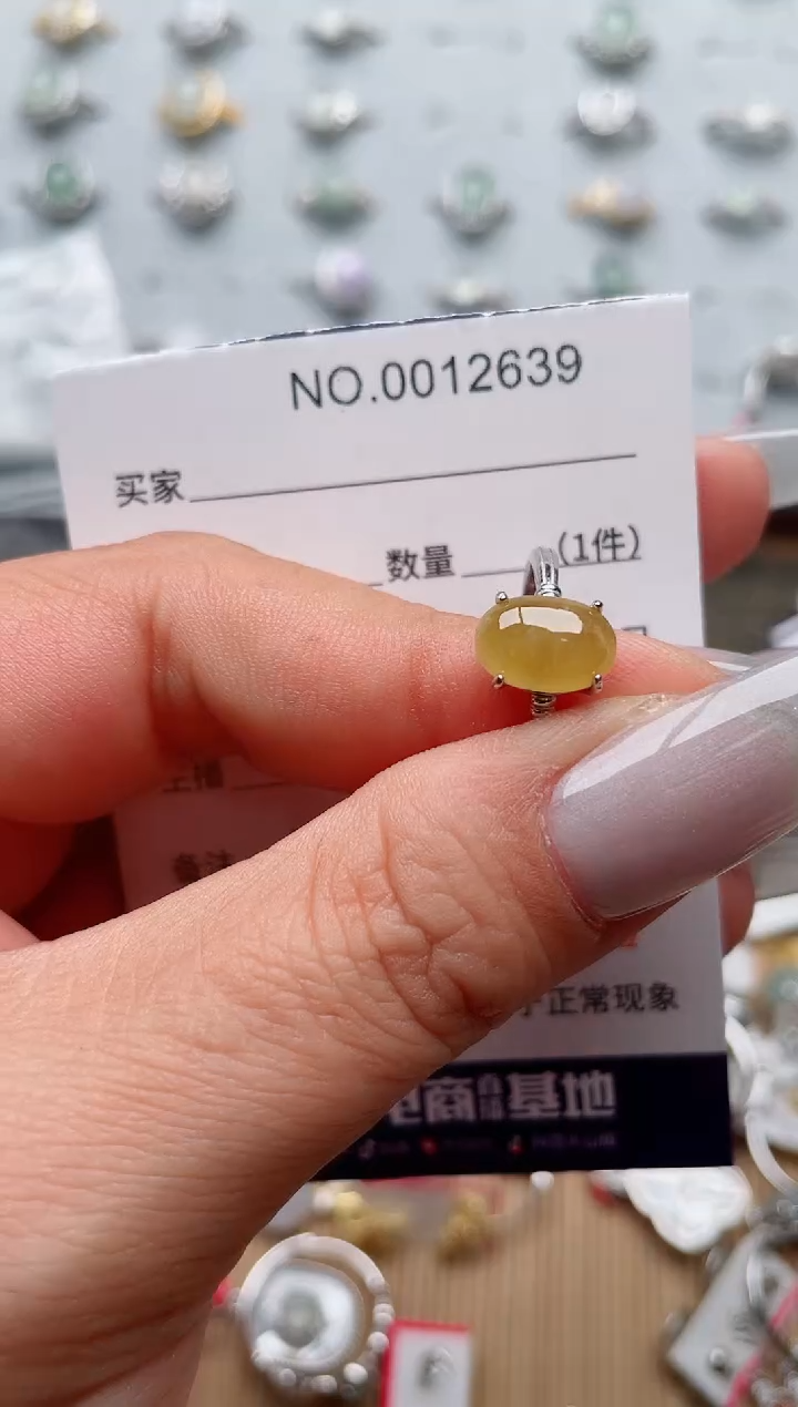 【闪购商品】翡翠戒指银S925镶嵌·