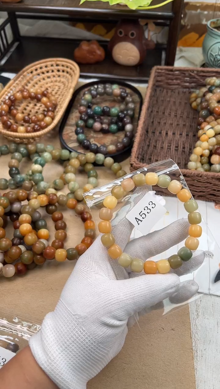 手串菩提根/象牙果a533 卡11.5 干磨天然