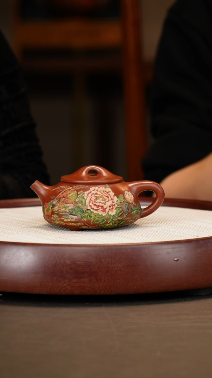 【闪购商品】紫砂茶壶【陈俊】鸣远朱泥景舟石瓢