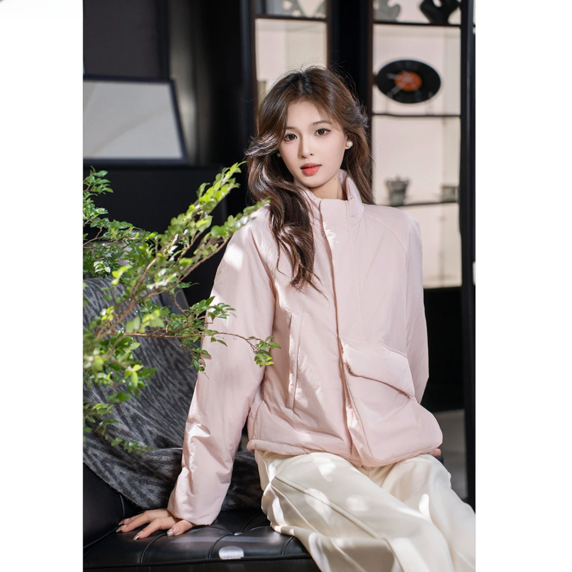 AMASS/阿玛施AMASS休闲宽松时尚简约冬季运动棉服5400851