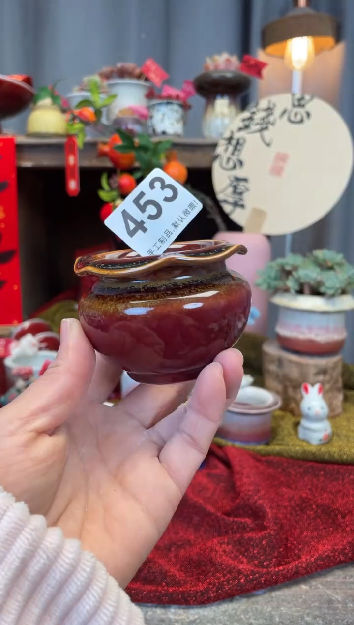 【闪购商品】摆件453知木小芳花盆编号