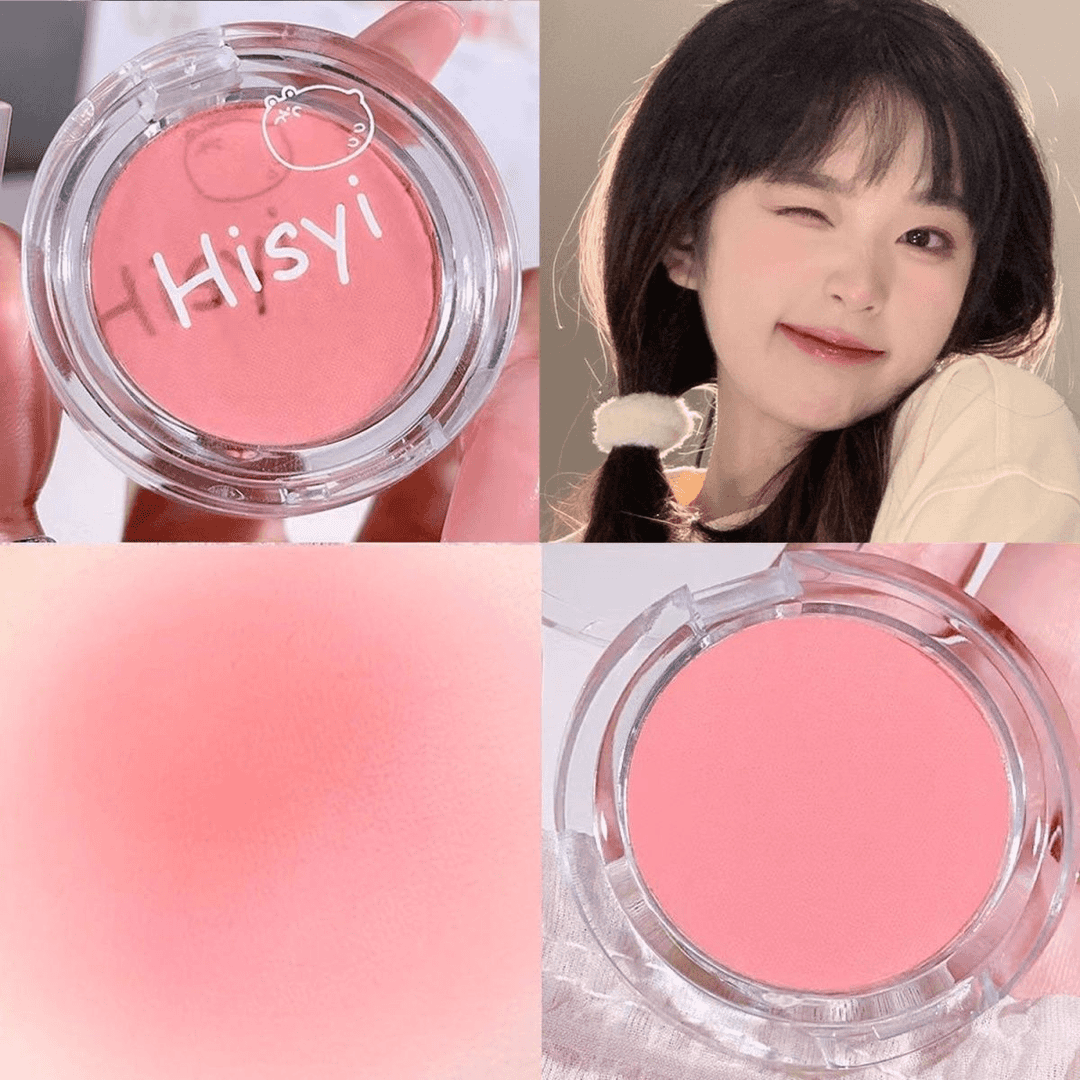 HISYI网红日常低饱和蜜桃单色腮红元气纯欲显白胭脂修容学生党ins