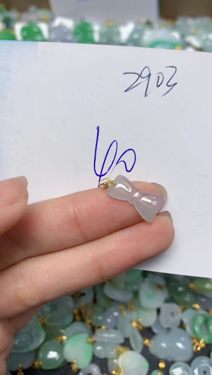 【闪购商品】翡翠颈饰18K金镶嵌 天然翡翠A货