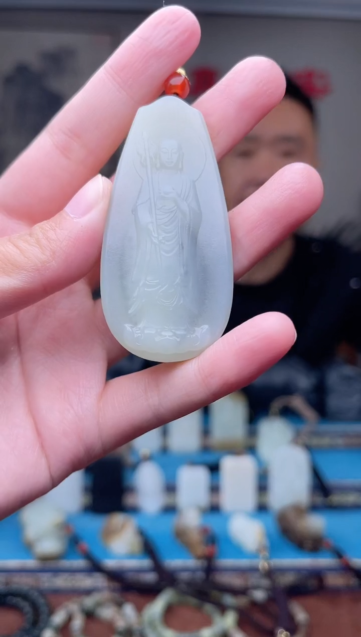 和田玉未镶嵌挂件1