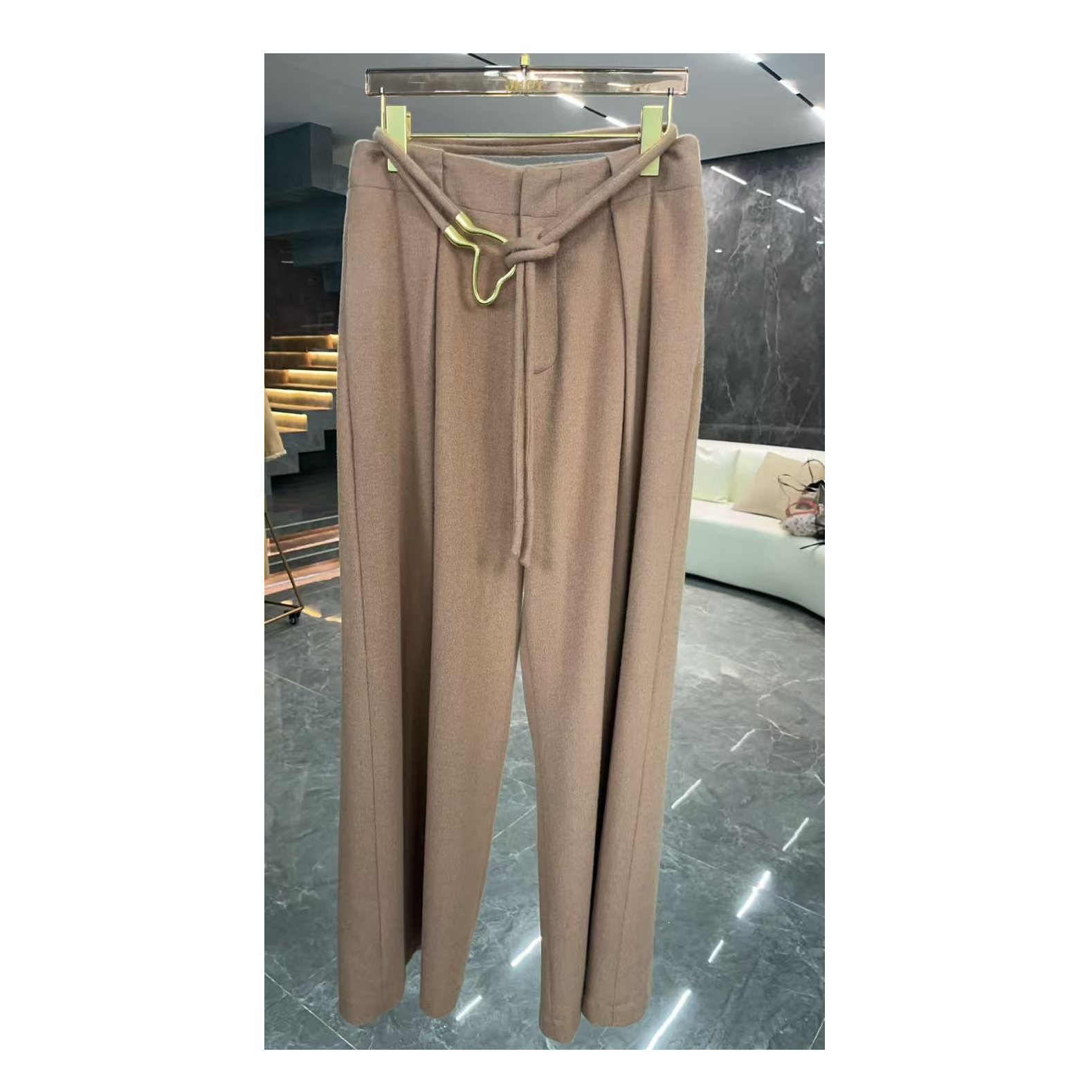 【彤姐原创】修身优雅气质显瘦时尚轻奢裤子高腰阔腿裤宽松W25D841