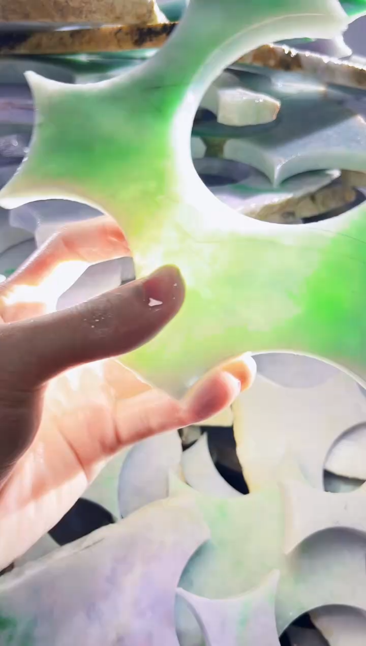 裸石翡翠缅甸翡翠A货文3568