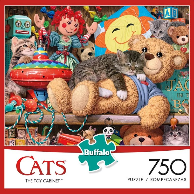 750片拼图玩具柜 猫猫系列进口纸质品质BUFFALO益智解压玩具