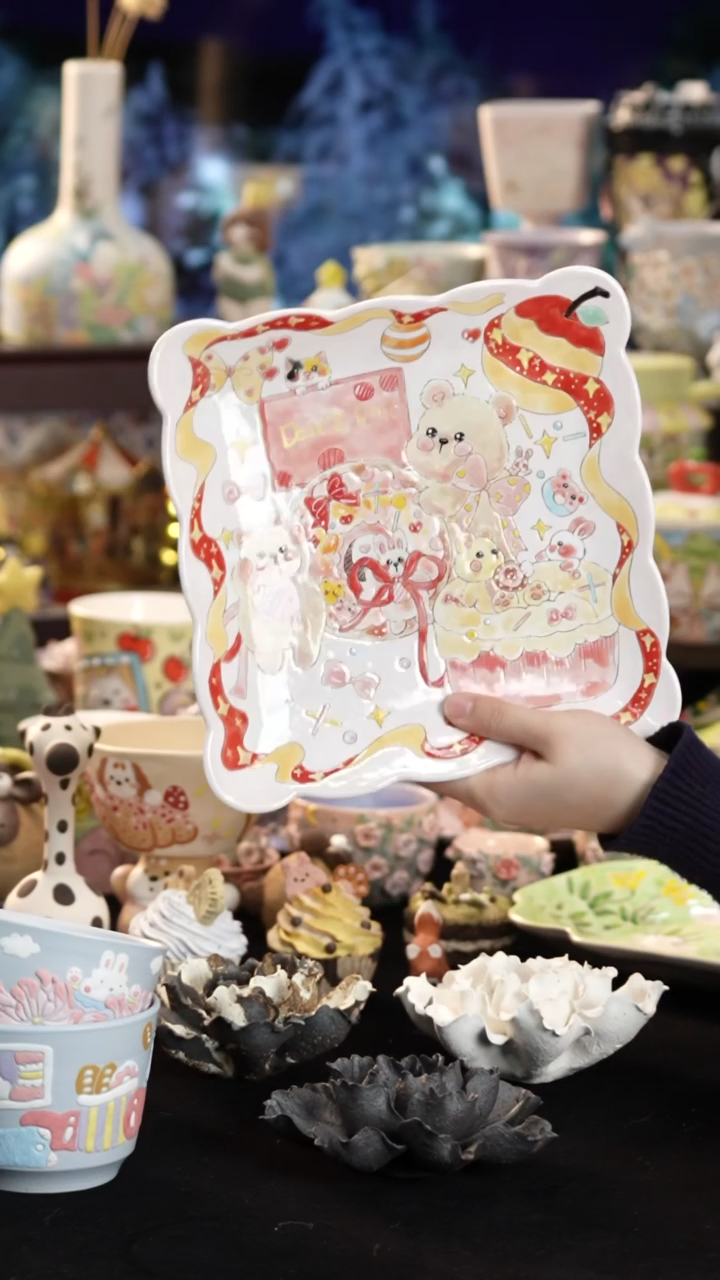 其他陶景德镇釉下彩手绘设计师款陶瓷