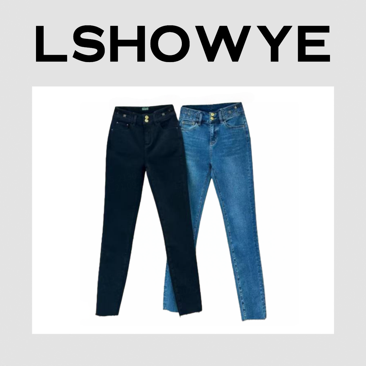 LSHOWYE｜加绒小脚牛仔裤 862025