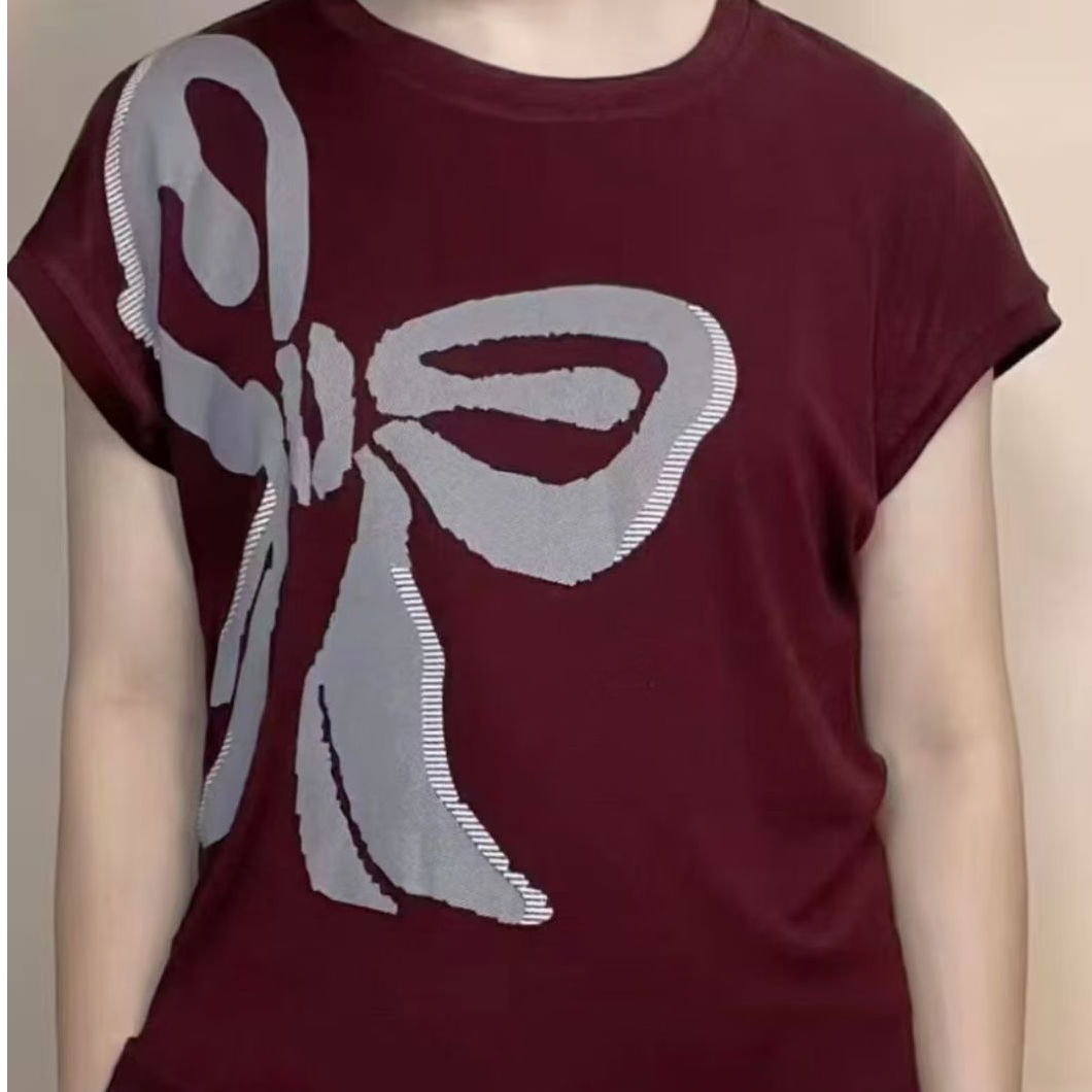 【新款福利】时尚洋气蝴蝶莫代尔T恤宽松弹性大舒适