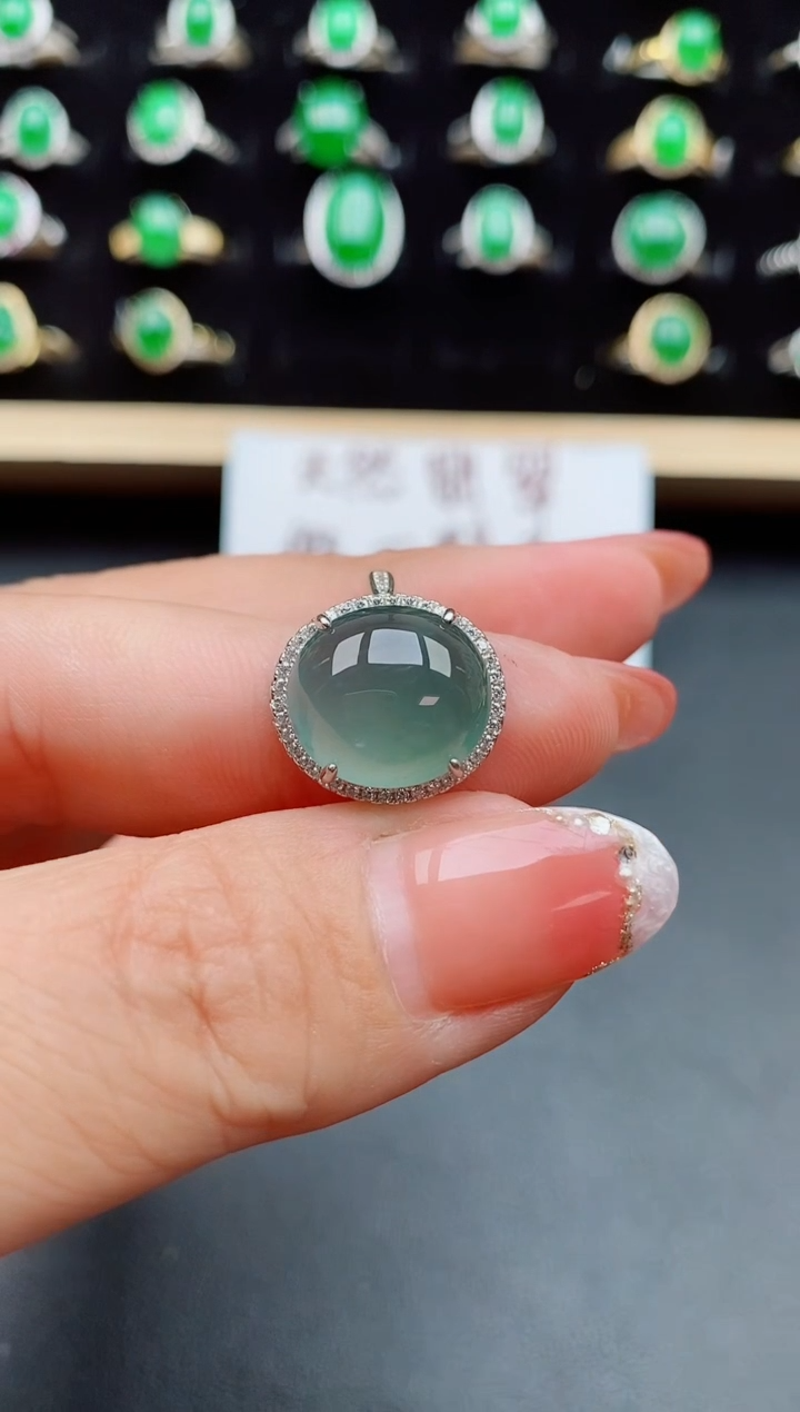 【闪购商品】翡翠戒指银S925镶嵌508050