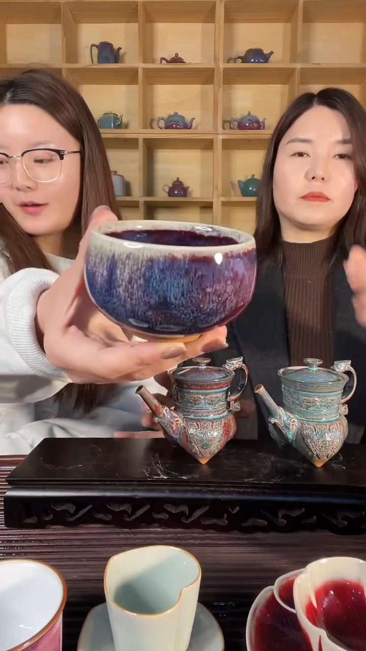 【闪购商品】摆件花主人杯 土魂钧瓷