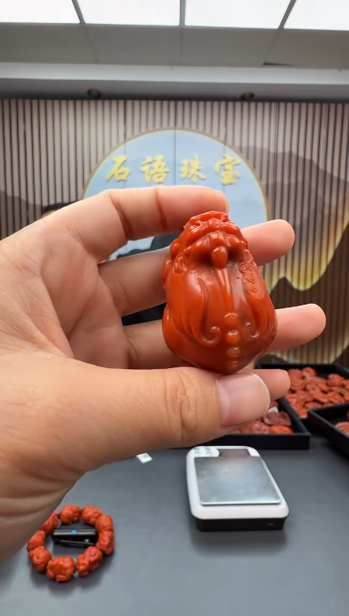 南红玛瑙雕刻未镶嵌063ZB0807产品一个