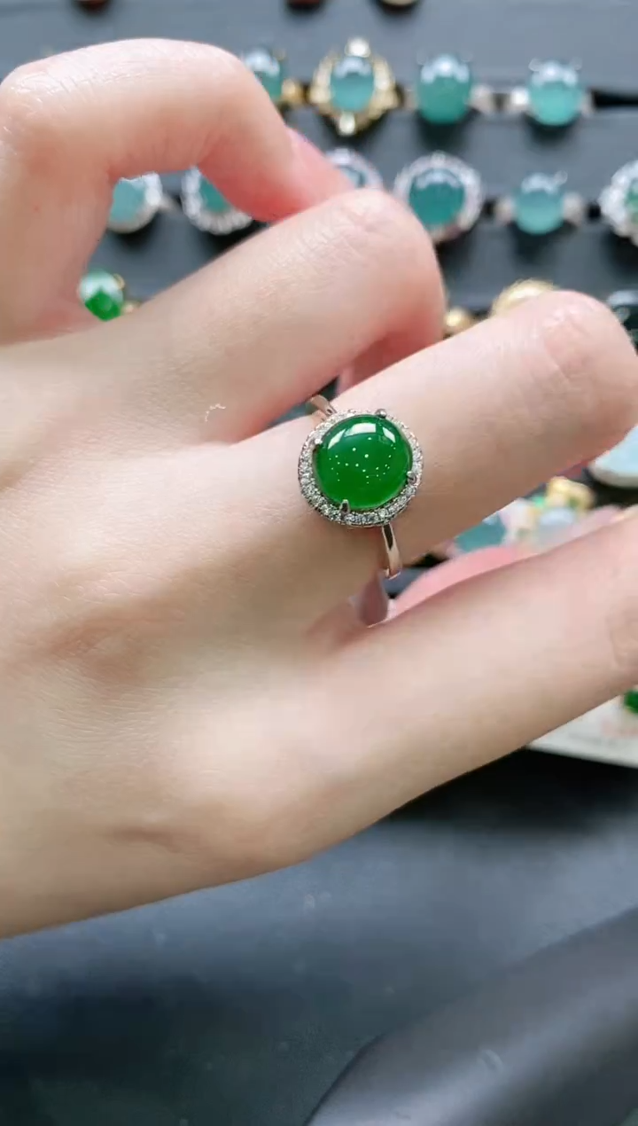 【闪购商品】翡翠戒指银S925镶嵌11111111