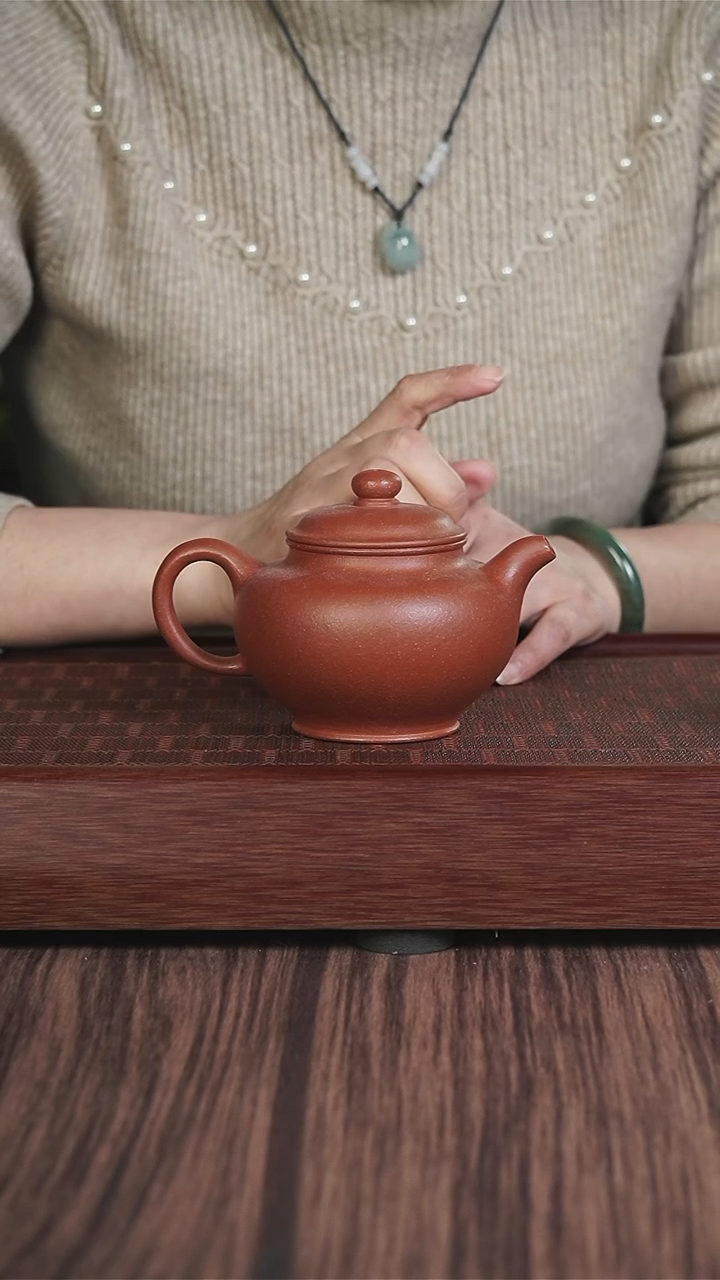 【闪购商品】紫砂茶壶xj 红降坡 掇只