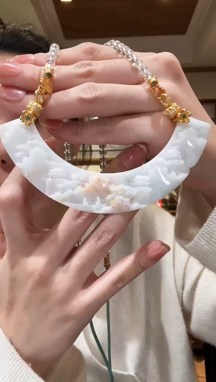 【闪购商品】翡翠颈饰未镶嵌国风