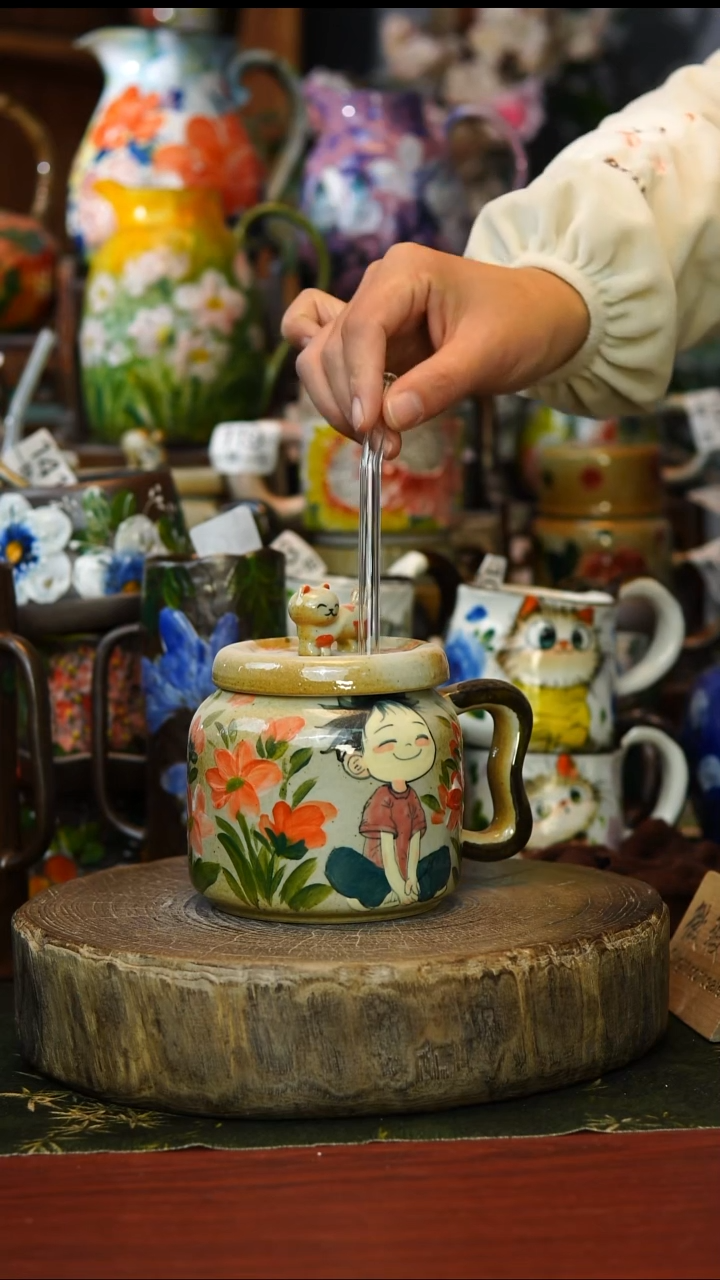 陶瓷152景德镇手工高温釉下彩