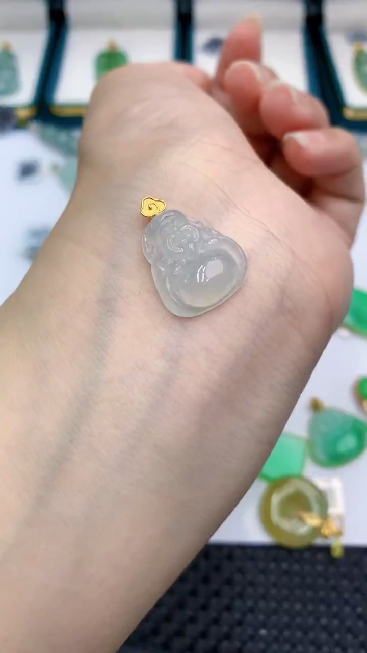 【闪购商品】翡翠颈饰18K金镶嵌            8