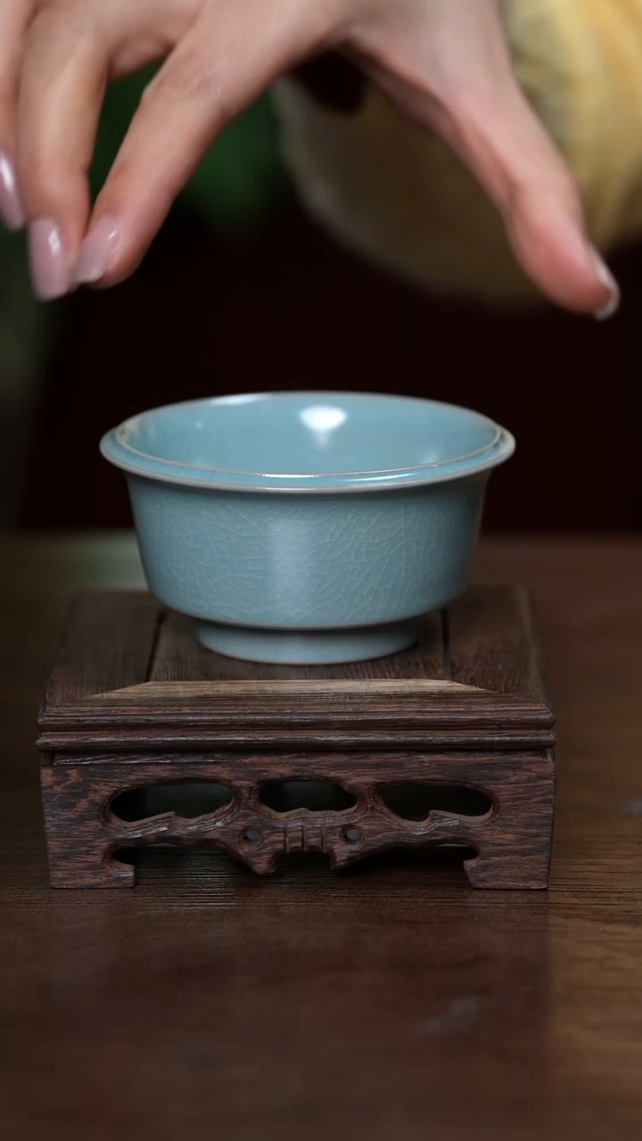 【闪购商品】L·宝丰宋官窑原产地汝瓷直壁洗杯