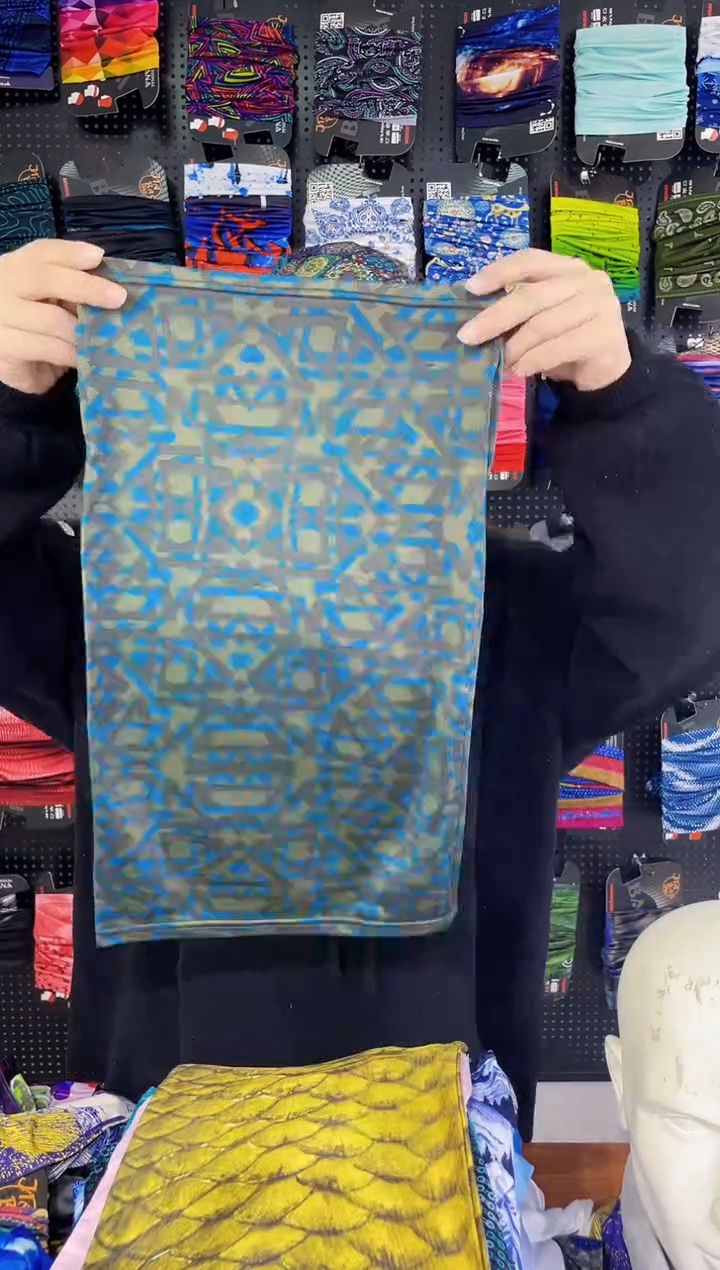 涤纶虎***步孤品面罩围脖百变魔术头巾发带