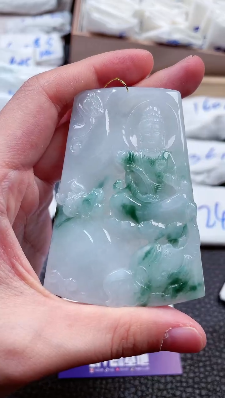 【闪购商品】翡翠未镶嵌颈饰00004323普贤