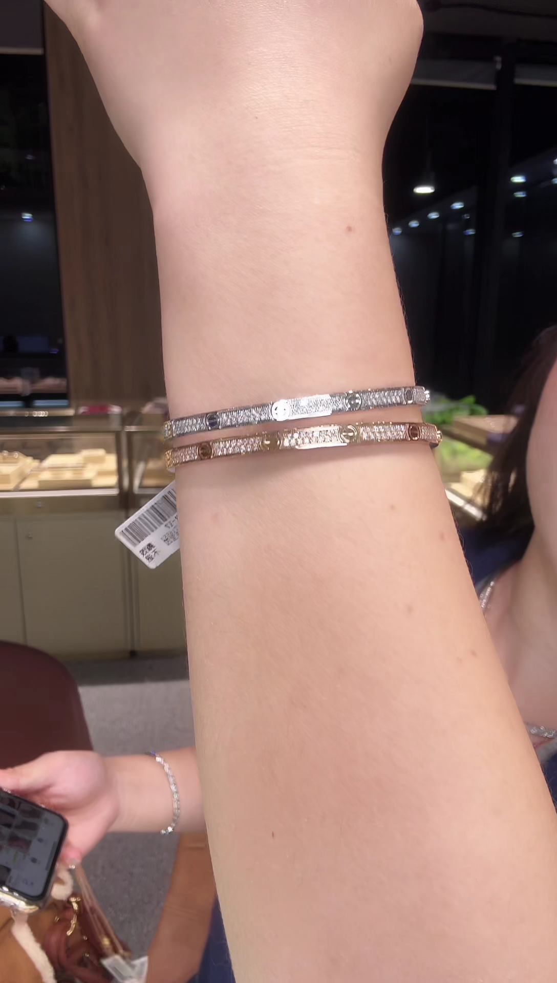 【闪购商品】钻石手镯铂Pt950镶嵌满钻满天星多样性发其一