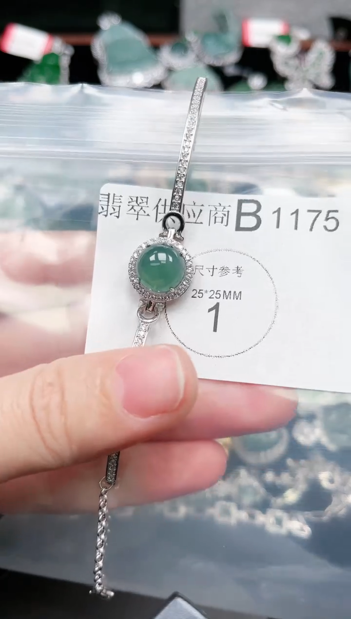 【闪购商品】翡翠颈饰未镶嵌1175赠皮绳