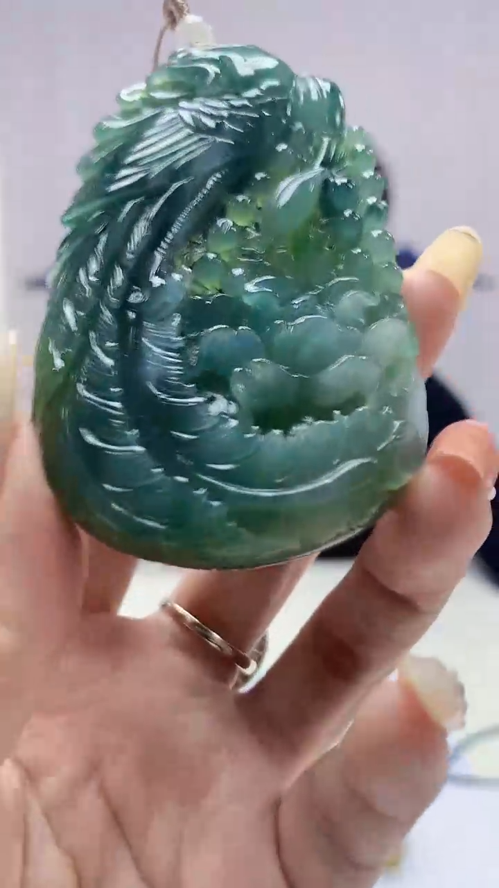 【闪购商品】定制翡翠未镶嵌0405DD-毛货挂件