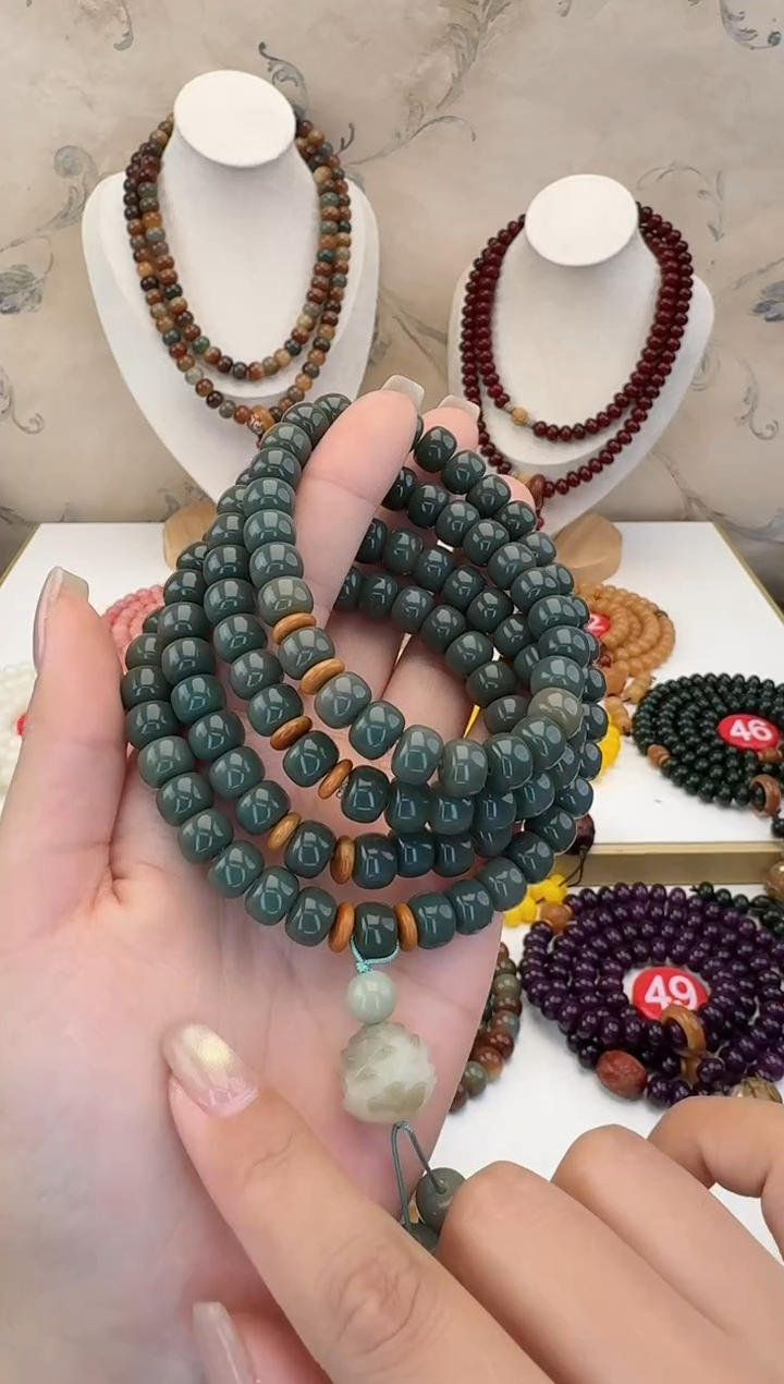 【闪购商品】菩提根/象牙果手串菩提绿色108颗