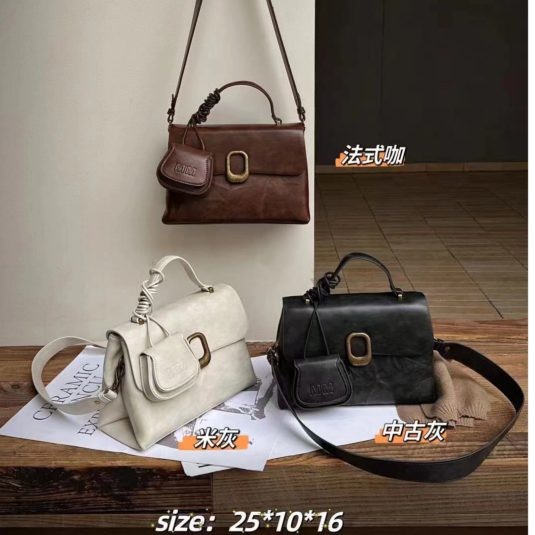 【庄喜儿Original】新款潮流时尚气质百搭轻奢法式单肩手提包HT084