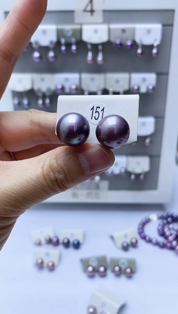 【闪购商品】淡水珍珠耳饰银S925镶嵌151