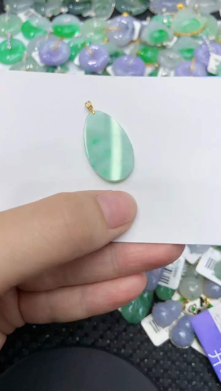 【闪购商品】翡翠颈饰18K金镶嵌111111111