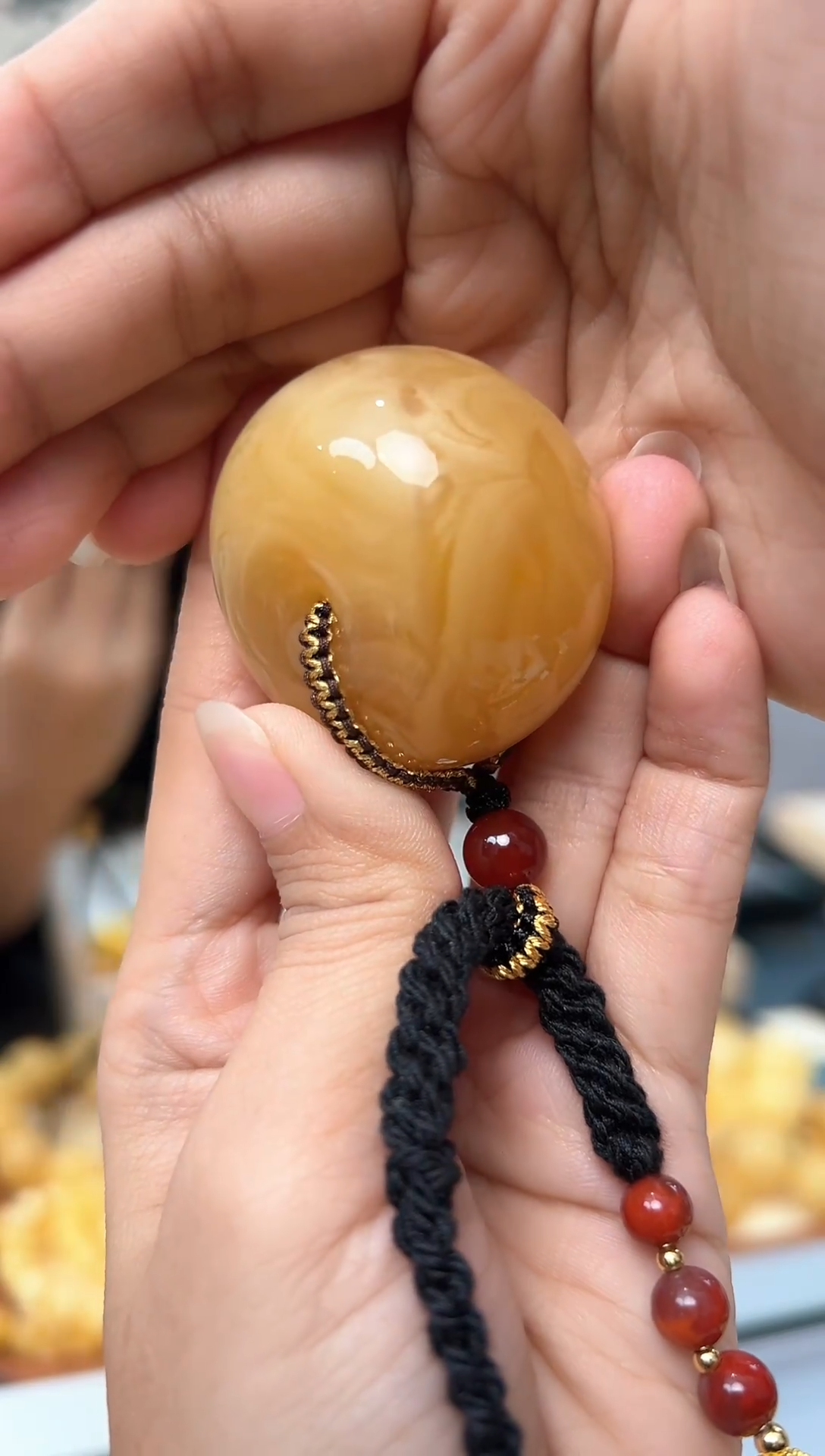 【闪购商品】琥珀裸石未镶嵌天然琥珀蜜蜡平安扣